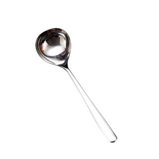 Waniot internet celebrity stainless steel spoon for home drinking soup and eating, long-handled korean soup spoon, high-looking round head and deepened spoon, 3 pieces