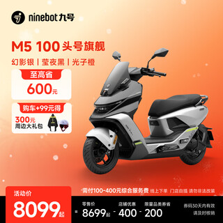 Ninebot new product electric motorcycle m5 100 high-end electric motorcycle innovator lead-acid electric motorcycle pickup in store phantom silver/yingye black/photon orange