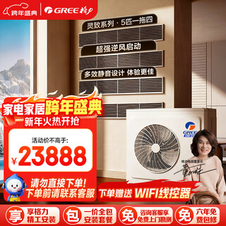 Gree-zentralklimaanlage, ein bis vier, multi-split-5-rohr-lingzhi 120 gmv-eh5wl/a, multi-effekt-stummschaltung, all-inclusive-paket zum preis, gree-seiko-installation, staatliche subvention