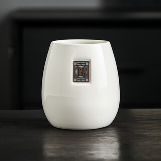 Porcelain brand tea mutton fat jade porcelain tea ceremony six gentlemen kung fu tea set accessories tea spoon tea scraper tea shears tea brewing supplies mutton fat jade porcelain tea ceremony bucket