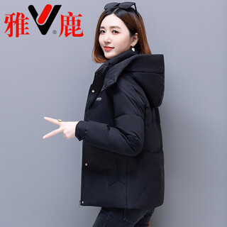 Yalu lightweight 2026 short down jacket women's white duck down winter middle-aged mother's wear western fashionable lightweight jacket black xl