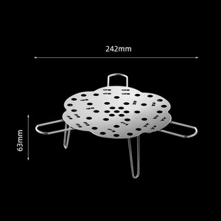 Oein304 stainless steel steaming rack foldable telescopic multifunctional household kitchen practical gadget pot rack steaming vegetable rack food grade 304 1 pack