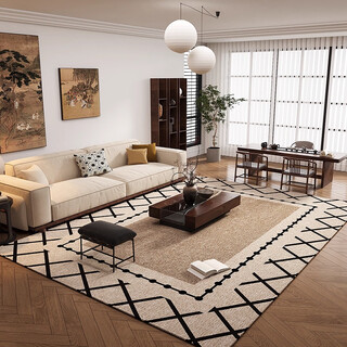 Kaye living room carpet light luxury high-end sofa coffee table blanket washable and wipeable bedroom floor mat large area full bedside blanket qr-y linlang-yunmu 120x160 cm