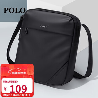 Polo shoulder bag men's wear-resistant crossbody bag lightweight ipad bag vertical mobile phone bag sports shoulder bag commuter shoulder bag