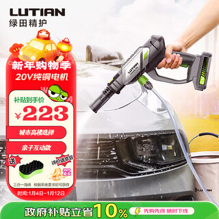 Lutian (lutian) 20v wireless car washing machine 200w household lithium battery cleaning machine high-voltage charging water gun handheld e2pro