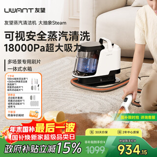 Uwant abstract steam cleaning machine sofa carpet fabric cleaning machine suction all-in-one mite removal multifunctional cleaning machine without removing curtains sofa mattress carpet cleaning machine y100 steam