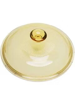Shantou lincun original corning pot lid crystal color transparent pot glass pot lid amber soup pot lid 1525355l vs-2 points 3 crystal dazzling pot lid collection add-on purchase to get a pair of bowls