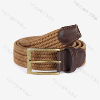Barbour british men's and women's old metal buckle braided versatile belt belt mac0443 russet l