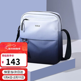 Golf (golf) shoulder bag, men's crossbody bag, men's and women's gradient casual sports bag, commuter ipad mobile phone bag, water-repellent travel bag