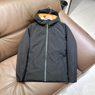 Dragon tooth outdoor series lightweight jacket windproof and waterproof men's outdoor warm thickened hooded cotton jacket black