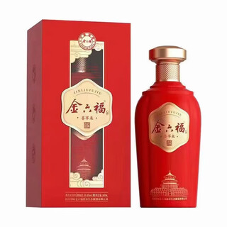 Jinliufu dual-flavor liquor and grain wine. clearance only product. the product is slightly worn. recommended for self-drinking. high cost performance. 50.8 degrees 500ml 1 bottle. xishilai