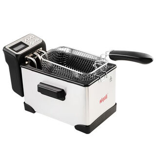 Ai geli electric fryer household small fryer mini fryer multi-functional frying commercial small capacity fryer temperature control 1 inch 2 points 5l15301 type electronic separate