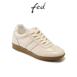 Fed thick-soled sneakers spring new women's shoes empty mirror pace moral training shoes simple commuter casual shoes women zca176 beige 34