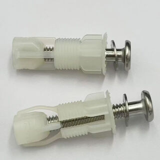 Pupan's new 304 stainless steel expansion toilet lid screw toilet fixing accessories universal bolt hinge nylon expansion bolt 2 pack