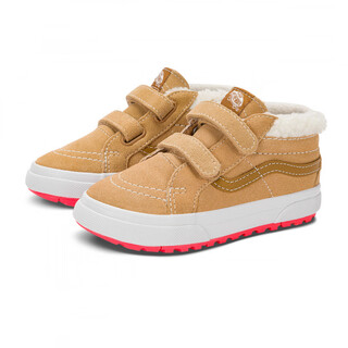 Vans (vans) children's shoes sk8-mid caramel cocoa brown outdoor functional velvet children's mte hiking shoes brown 24 measured inner length 15cm