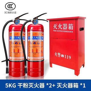 Tianzhenjue's new national standard 4kg dry powder fire extinguisher 2 pieces in 4kg empty box 3/5kg 8kg store fire equipment set 5kg fire extinguisher 2 pieces + box