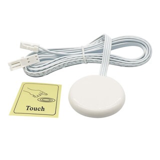 Shantou lincun partition touch sensor switch 5v-24v opening-free space touch wardrobe light kitchen cabinet light partition touch switch sub-control (porcelain white