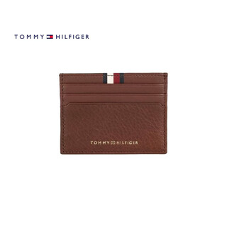 Tommy hilfiger tommy light luxury men's card holder brown one size