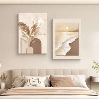 Fantasy bedroom bedside decoration painting restaurant background wall mural abstract room hanging painting jingmei time+h style high-definition texture surface 50x70 cm 12mm frameless print