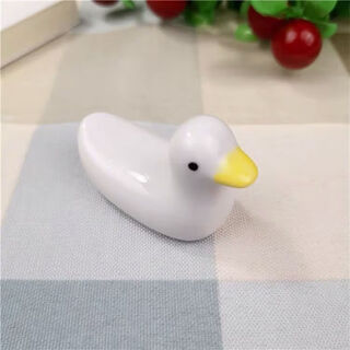 Italian brand creative duck chopstick holder chopstick pillow shelf chopstick holder household ceramic underglaze color tableware japanese style simple duck chopstick holder 2 pack