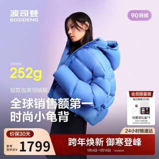 Bosideng 25 winter down jacket women's puff thickened hooded jacket shopping mall hot sale same style b250243102