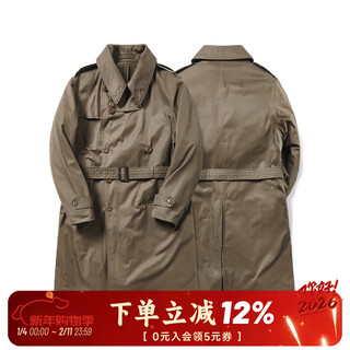 Children who are tired of playing trench coat + liner okayama waterproof fabric australian merino wool autumn and winter retro coat trench coat + liner set l