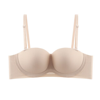 Tingmei (gracewell) summer strapless bungee cup bandeau-style seamless underwear, breast reduction, anti-sagging, small breast push-up, large bra, fully anti-slip, can't fall off when jumping l 36/80abc, recommended 105-120jin jin equals 0.5kg