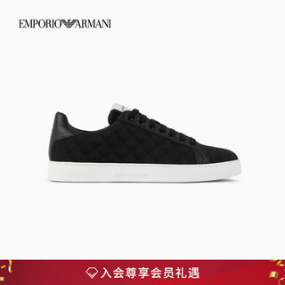Emporio armani/armani official flagship new year gift men's outdoor strappy sports and leisure sneakers autumn and winter k001-black 40