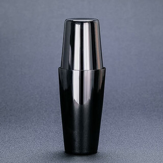 Fantasy wine set boston shaker mirror light mixer bar two-stage shaker single bottom black plated