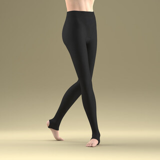 Lovebox autumn new product foot stepping pantyhose women's spring and autumn slim leg socks micro-pressure shaping pressure socks black slimming black