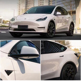 Othertesla model y3 color changing film full car film color changing pet color changing film huayue pink pepper white glow purple pet mirror empty powder limited to shanghai area for store construction