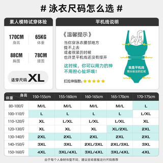 Agliondy large size swimsuit for women with fat mm, conservative and slimming 2025 new popular swimsuit for vacation (size is too small, focus on height selection) xl