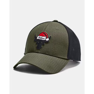 Under armor baseball hat men's hat summer dwayne johnson joint model project rock back ventilation breathable mesh marine od green / black / red one size