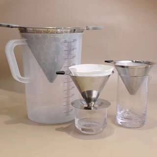Fantasy barware, cocktail clarification equipment, filter cloth bag, coffee filter paper funnel, measuring cup, wine divider, small filter cloth bag