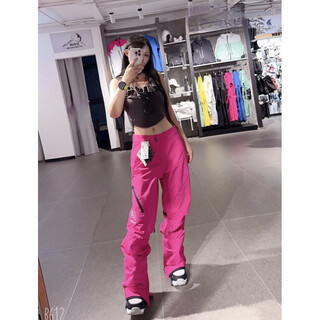 Burton ski equipment 26 new burton 2-piece pink gray suit ski suit official flagship authentic 26 style 2-cycle pink waist pants (men and women) xs