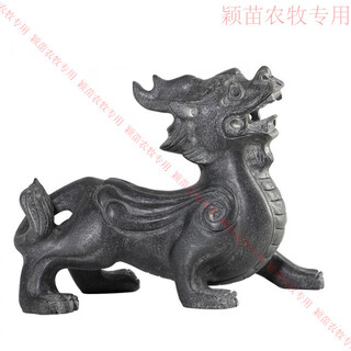 Factory direct sales stone carving pixiu stone pixiu bluestone pixiu home decoration ornaments a pair of courtyard shop entrances length 20 width 11 height 15 one without base