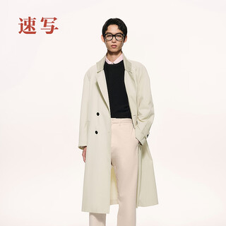 Sketch men's 2026 spring new arrival windbreaker h-shaped loose stand collar raglan sleeves 9q1912820 212 light gray khaki m