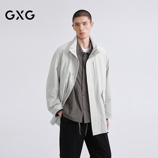 GXG男装 商场同款索罗娜拒水风衣 2026春季新品G26X081004 米灰色 S