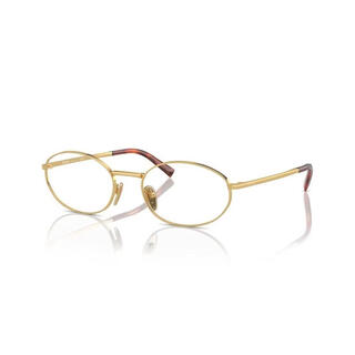 Prada women's glasses frame metal round gold thin frame daily wear office glasses frame gold/default 5ak1o1 51/19/135