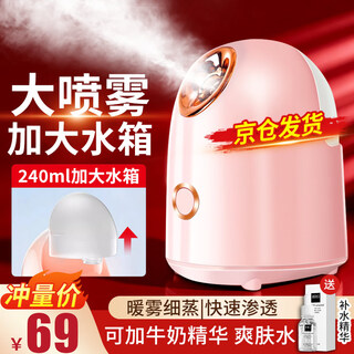 Truex facial steamer hot and cold dual spray household facial moisturizing spray hydrating beauty instrument humidifier moisturizing nano mask hot spray facial steamer machine blackhead pore cleaning device hot spray model 240 ml enlarged water tank + hot spray large mist facial steamer