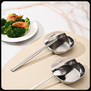 Pupan spoon holder customized stainless steel spoon tray 12*3.5cm /2 pieces