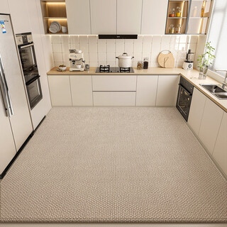 Fantasy kitchen floor mat pvc special carpet mat oil-proof, non-slip, wash-free and waterproof, full custom carpet for home kitchen, yunnuan one and three anti-belgian velvet kitchen mat 140x160cm upgraded double-sided anti-slip, anti-fouling and stain-resistant