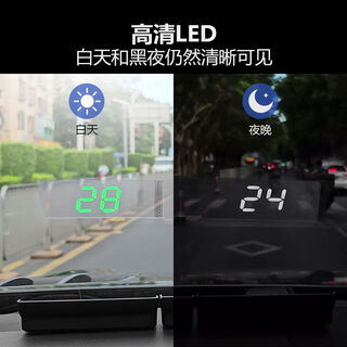 Yusenyi car head-up display hud speedometer truck new energy universal gps compass speed reminder alarm 2024 w1 green fixed brightness enhanced version obd
