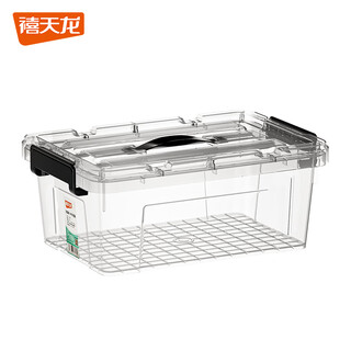 Xitianlong plastic transparent storage box clothing storage box toy storage box outer volume 20l 41.7*30*16.5cm