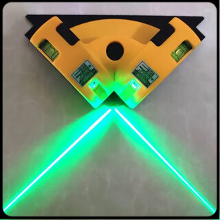 Right angle leveler green light for outdoor use 90 degree outdoor laser ground level meter rechargeable strong light high green light right angle meter + charging set