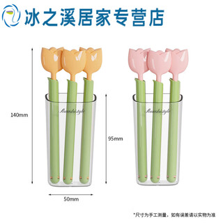 Junmo tulip sealing clip home snack sealing clip magnetic set can adsorb refrigerator convenient small clips 5 orange + 5 light pink tulip sealing clips