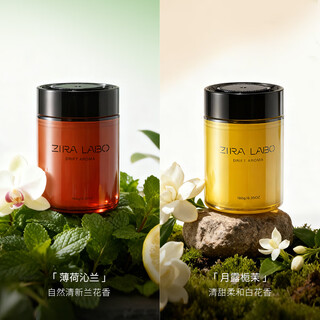 Yingtang car aromatherapy girls car perfume car premium deodorizing fragrance ornaments high-end solid fragrance recommended affordable two bottles mint qinlan + moon dew gardenia 10g