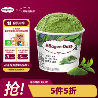 Haagen-dazs classic matcha flavor ice cream 100ml/cup ice cream