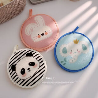 Fantasy children's bath towel and bath flower two-in-one women's double-sided bath towel skin care household bath glove bath artifact round bath towel 6 styles random/remarks shipped