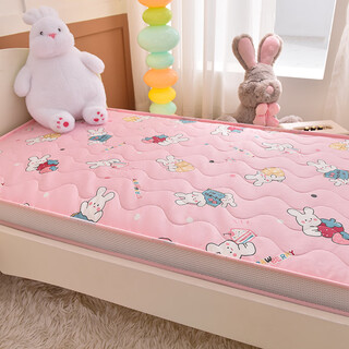 Class a kindergarten mattress nap baby small mattress children's special all-season cotton mattress 100% cotton mattress class a 100% cotton fabric strawberry cake rabbit 56x100cm three-dimensional thickened 100% cotton mattress